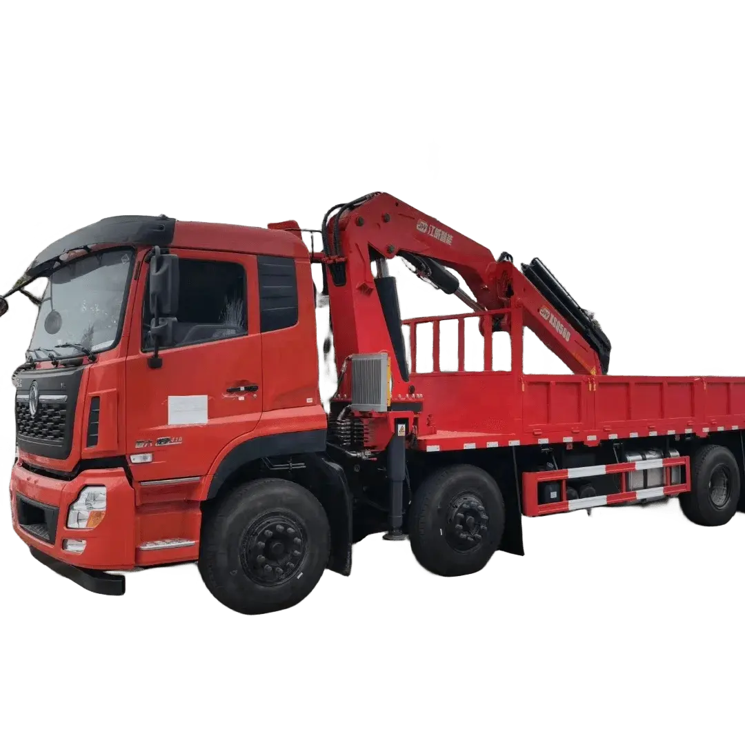 Grúa hidráulica de pluma de 8 brazos Grúa cargadora Chenglijangwei con camión Tractor de remolque 6x4 a la venta