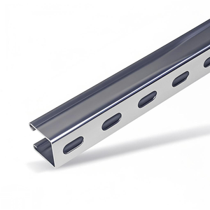 ช่องเสียบโลหะชุบสังกะสีแบบมีรูพรุน304โครงแบบ unistrut ส่วนโครงเหล็กรูปตัวยู - Product Image 2