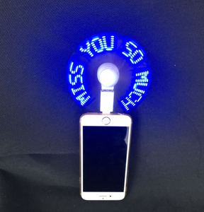 Пользовательская Программа Usb светодиодный вентилятор, портативный Usb мини вентилятор охлаждения, вентилятор мобильного телефона с iPhone и адаптерами Type-C - Product Image 1