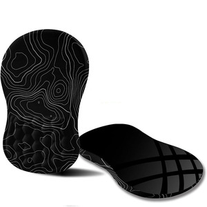 Tappetino da polso ergonomico con Design rotondo personalizzato Memory Foam tappetino da scrivania in Gel cartone animato mano Computer Mouse Pad per gioco/ufficio/uso domestico - Product Image 1