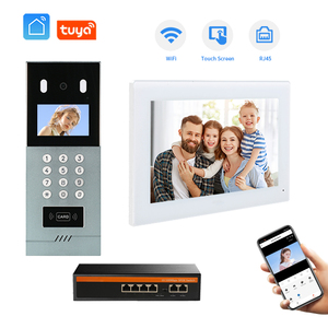 Buen barato Multi apartamento 1080P HD Tuya Smart Video timbre Cámara Video intercomunicador puerta Teléfono para apartamento edificio grande