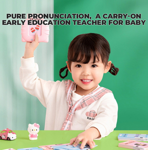 Kinder pädagogisch sprechen Flash-Karte Maschine Kunststoff mehrsprachiges Lern gerät Englisch lesen Musik Spaß Spielzeug Kinder - Product Image 4