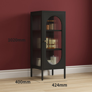 Moderne Stalen Meubelglazen Vitrinekast Met Scheidingswanden Dressoiropslag Voor Woonkamer En Slaapkamer Voor Hotels En Sportscholen - Product Image 1