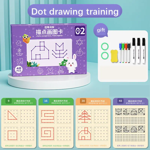 儿童手写练习教育学习描画笔控制数字字母可重复使用的儿童手写练习册 - Product Image 5