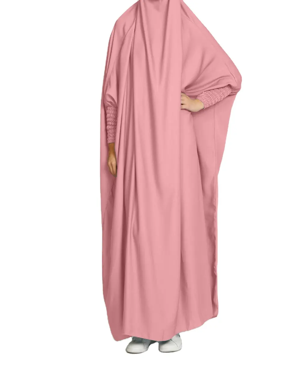 أزياء رائجة البيع الملابس الإسلامية قطعة واحدة الصلاة العباءة ثوب مع الحجاب للنساء المسلمين جلباب