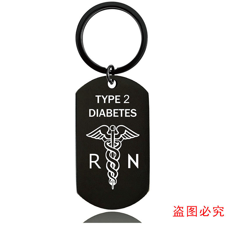 W00077 porte-clés noir