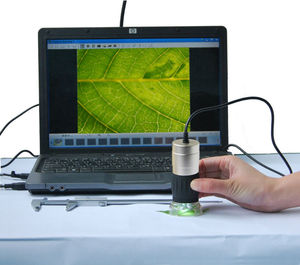 Microscopio digital de bolsillo portátil con aumento de 2.0MP 240X con función de medición para analizar células animales y vegetales, especímenes - Product Image 4