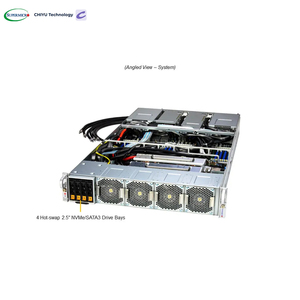 Supermicro GPU superserver SYS-221GE-TNHT-LCC 2U làm mát bằng chất lỏng H100 H200 4 GPU ai đào tạo giá máy chủ Chứng Khoán hgx máy chủ - Product Image 2