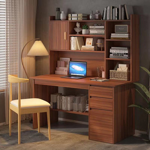 Multi funzione di legno computer tavolo scrivania studio scrivania per gli studenti con cassetti e libreria - Product Image 5
