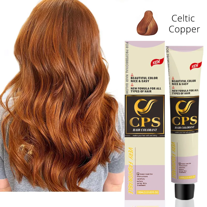 Su misura commercio all'ingrosso CPS dei capelli colorante di Modo innocuo crema di colore dei capelli hennè Naturale tinture per capelli