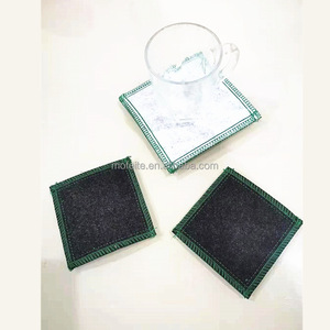 方形圆形聚氨酯杯垫现代设计家用茶咖啡饮料升华印花桌面空白垫
