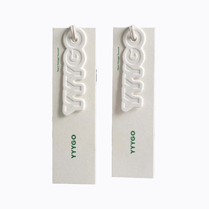 Alta qualidade sustentável papel pendurar <span class=keywords><strong>Tags</strong></span> <span class=keywords><strong>Nice</strong></span>-Looking <span class=keywords><strong>String</strong></span> gravado moda vestuário sapatos sacos-Made China baixo MOQ atacado