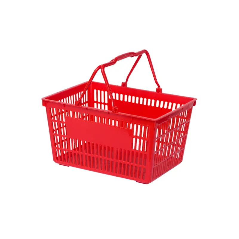 Comprar cestas de compras em material plástico colorido novo design cesta de compras de supermercado