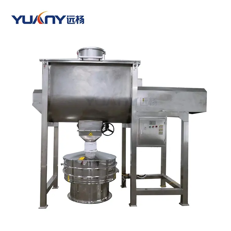 Equipo de mezcla de cilindro de tambor giratorio de polvo seco y húmedo, máquina mezcladora de alimentos, mezcladora de cinta de especias