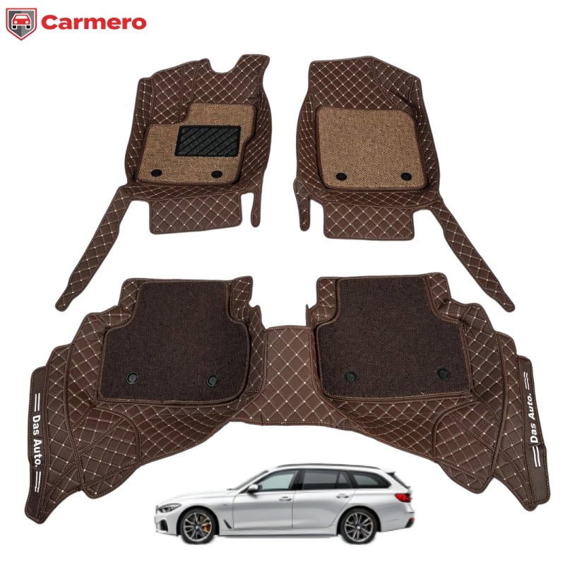 3PCS floor mats-Brown
