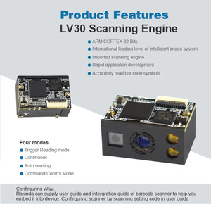 Sensor CMOS de captura de imágenes de alta velocidad, módulo de escaneo Arduino, motor de escaneo tolerante al movimiento de interfaz múltiple
