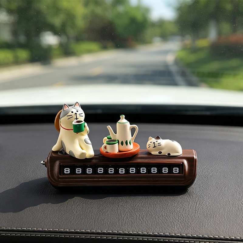 Tea Cat Series Rolling Number Plates