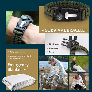 Đi bộ đường dài khẩn cấp du lịch cứu hộ Túi Survival Gear công cụ cắm trại ngoài trời thiết bị Survival Gear kit công cụ khẩn cấp Kit ngoài trời - Product Image 6