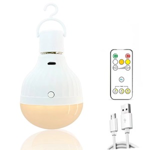 Factory Direct <strong>Sale</strong> 7W <strong>LED</strong> Light Bulbs USB Charging Remote Control <strong>3</strong> Colors Dimming Brightness Auto Timer E14/E27/B22 Globe E26 - Product Image 3