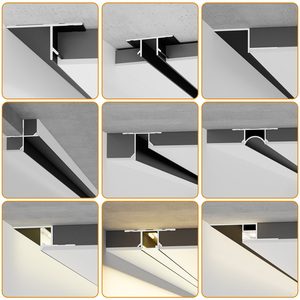 Tavanlar için LED gölge tavan kontur şerit lamba alüminyum profil LED şerit dekoratif şeritler kiremit aksesuarları ürün - Product Image 5