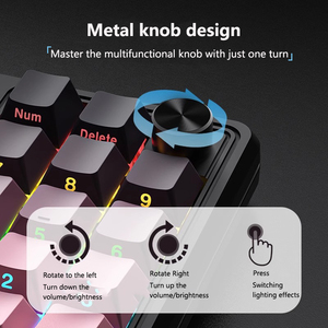 Compact <strong>Computer</strong> GameF77 Rotary Mechanical <strong>Keyboard</strong> Business Office <strong>Keyboard</strong> 78 <strong>Keys</strong> - Product Image 3