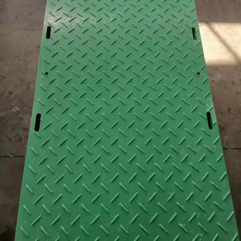 Kaymaz plastik skid mats paspaslar darbeye dayanıklı hdpe geri dönüştürülebilir zemin koruma matı