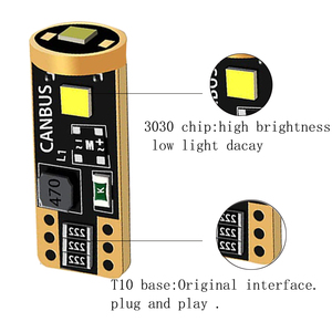 ขายส่ง Super Canbus T10 W5w 194 Led หลอดไฟอัตโนมัติ5W หลอดไฟ Led ข้อผิดพลาดฟรีหลอดไฟ Led สำหรับไฟภายใน T10หลอดไฟ Led - Product Image 2