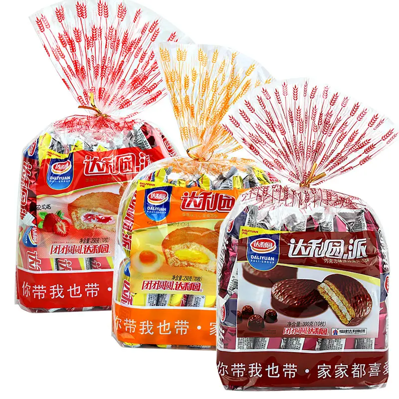 250g Daliyuan 초콜릿 달걀 노른자 파이 딸기 샌드위치 케이크