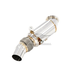 Racing Exhaust Down Pipe Catted Slip in for BMW N20 Engine 2.0T 2011-2017 Downpipe <strong>Header</strong> 200 or <strong>300</strong> Cells - Product Image 1