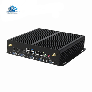 Linux Ubuntu IOTファンレスRuggedN2840J1900 I3 I5 I7X86産業用コンピューター2イーサネット組み込みミニPCチャンネルWIFIステータスSSD