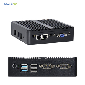 Celeron rdp Celeron J4125 4 Ethernet portu dört çekirdekli Ubuntu Mini Linux AMD Lan çift Barebone Mini PC fansız çift Lan 4GB RAM - Product Image 1
