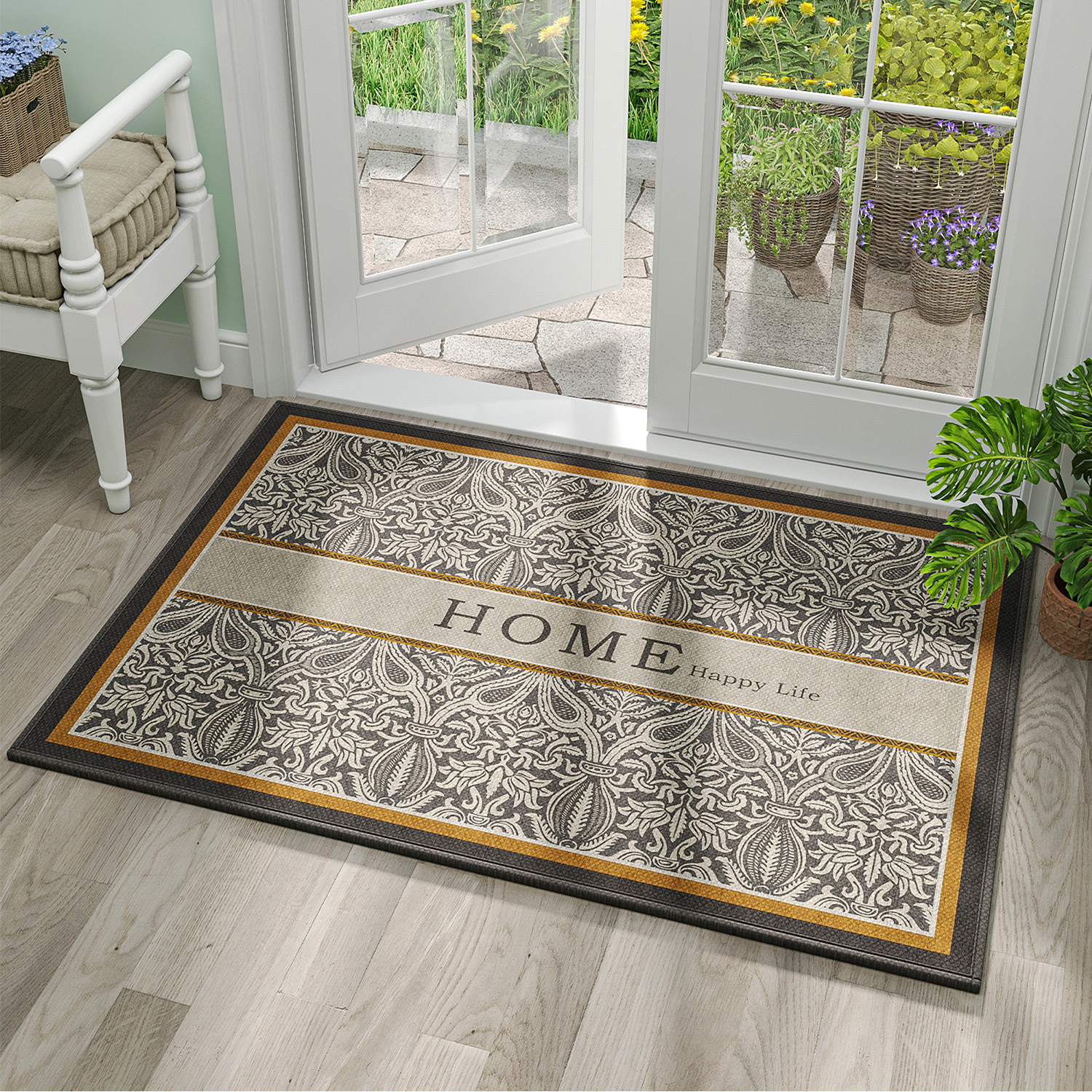 Semelle en caoutchouc de chanvre Sally - Jade Leaf Home