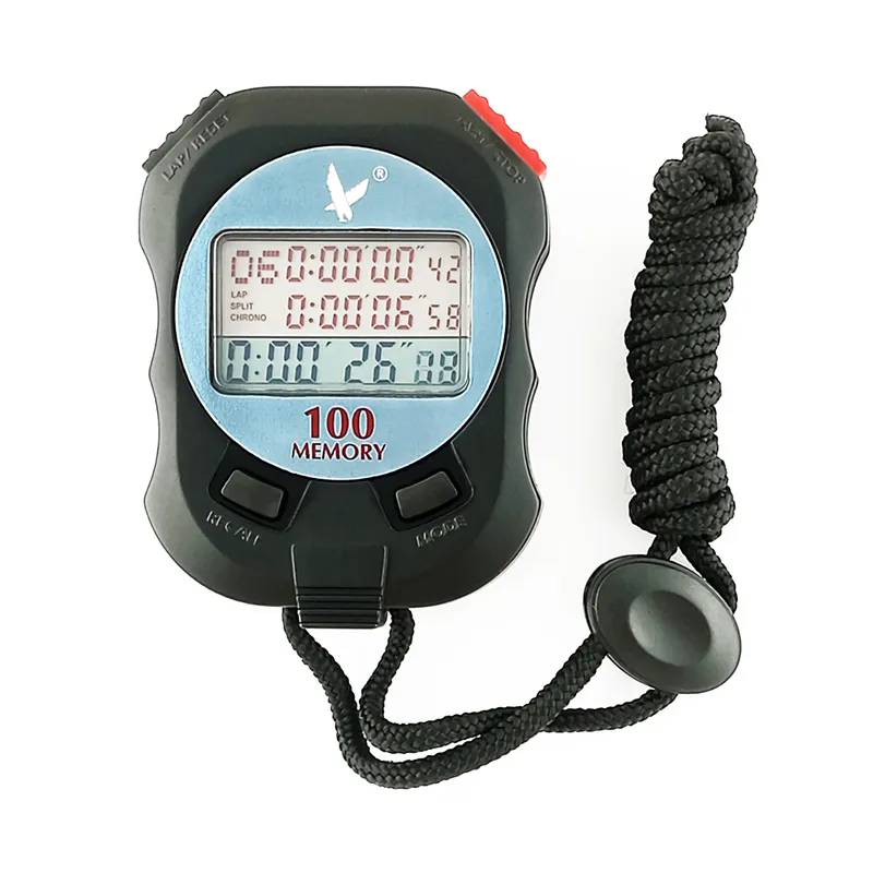 Produttore che vende cronometro timer 3 righe 100 lap memory cronometro professionale sport