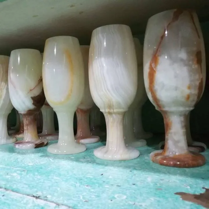 Copo de mármore de café da china branco onyx, copo de mármore, suporte de copo de mármore natural, vasos de mármore