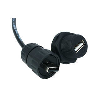 RJ45 USB3.0 TYPE-C nhựa thẳng 90 độ Bảng điều khiển gắn kết không thấm nước vít chủ đề một cách nhanh chóng khóa kết nối - Product Image 4