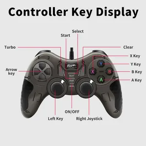 Gamepad per ps3 Controller cablato per PC Win7/8/10 Turbo Joystick per playstation3 2 vibratore 5 in 1 controllo di gioco per TV a vapore - Product Image 6