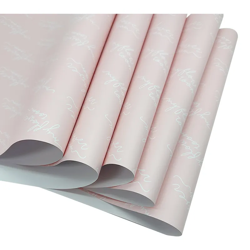 Modisches rosarotes rot-geschenkpapier blumenkartonielpapier verpackungspapier für blumen