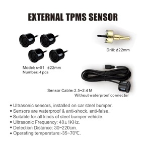 Kit de radar de respaldo inverso de sensores de estacionamiento de automóviles a prueba de agua con monitor de pantalla LED Sistema de estacionamiento de automóviles - Product Image 3
