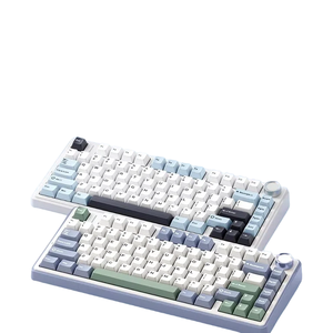 Bàn phím chơi game cơ học AULA F75 Bàn phím nhỏ gọn không dây có núm điều chỉnh có thể thay thế nóng Kết cấu đệm có đèn nền RGB - Product Image 1