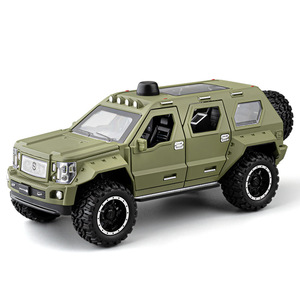 Diecast Mô hình đồ chơi xe hơi 1:24 <span class=keywords><strong>George</strong></span> Patton mạnh mẽ chi tiết nội thất hấp thụ sốc mở cửa âm thanh đèn Quà Tặng - Product Image 1