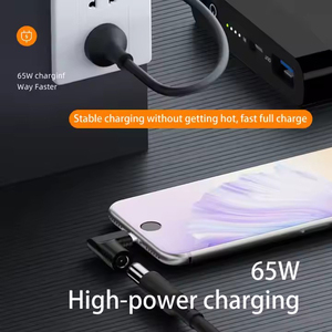 ノートパソコン電話用電源アダプター,USB-CタイプC,直角PD 65W DCメス7909 7406 5521 5525 4506入力 - Product Image 3