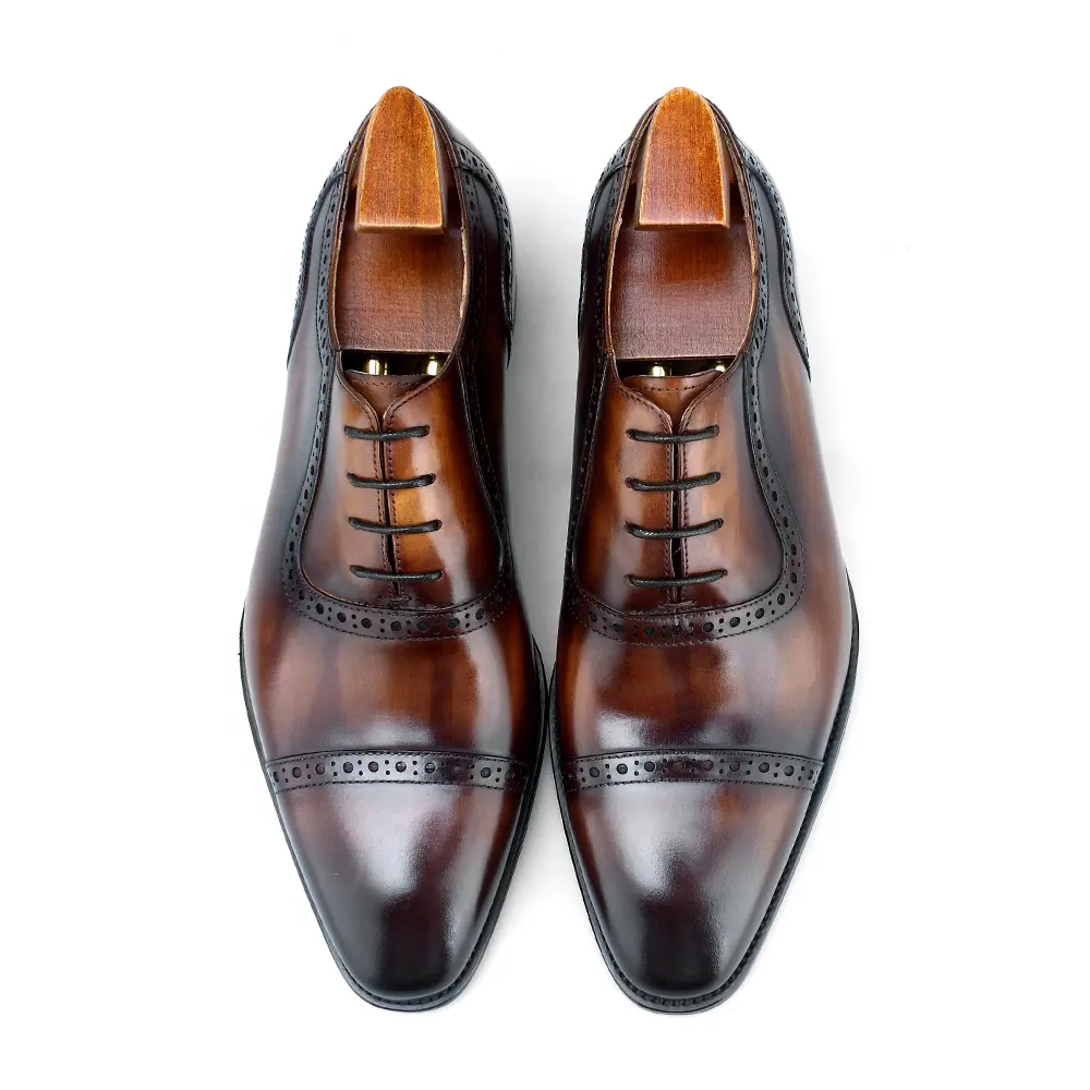 F8-NS58 prezzo di fabbrica di lusso nuovo italiano elegante fatto a mano in vera pelle da uomo Oxford vestito scarpe