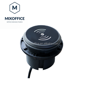 Toma de ojal de alimentación de escritorio redonda nueva de energía Universal con cubierta de rotación PD20W de carga inalámbrica para oficina en casa - Product Image 1