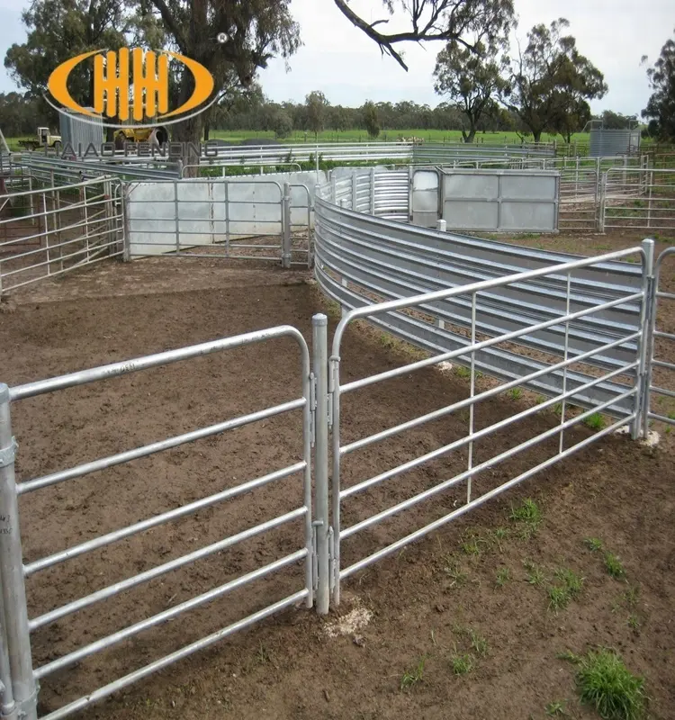 Hochwertige Hoch leistungs porzellan verzinkte tragbare Metalls chaf ziege Corral Yard Zaun platte für Vieh