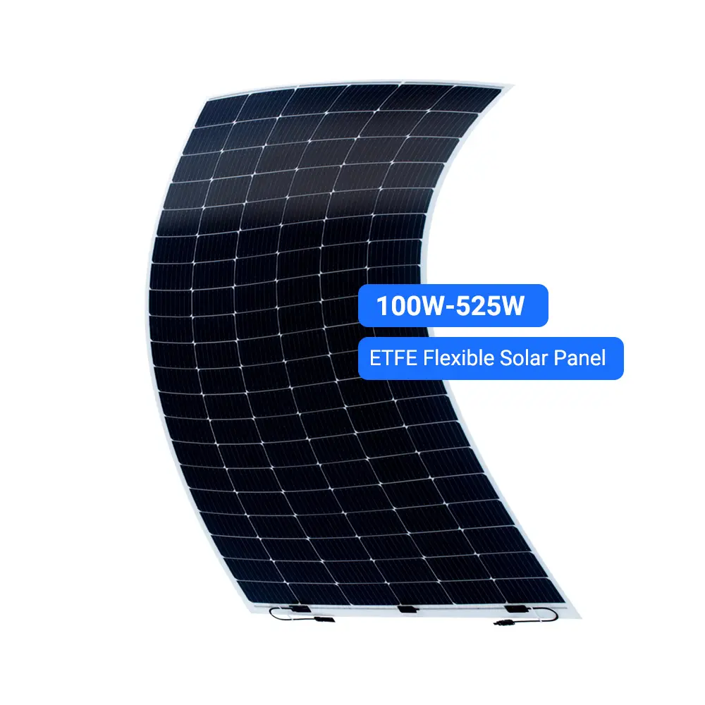 Customized Solar Panel 100 Watt ETFE 12V 210W 300W 400W 500W Semi Flexible Solar Panel