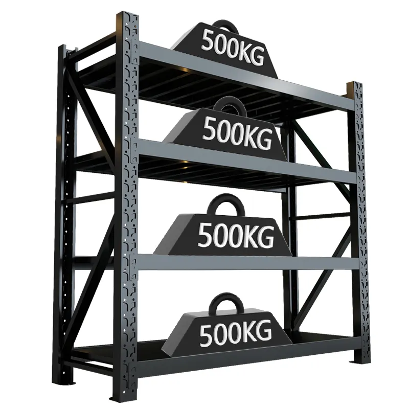 Fabbrica in acciaio Morgie rack con ripiani utilitari regolabili 3 leghi per scaffalature pesanti per stoccaggio industriale