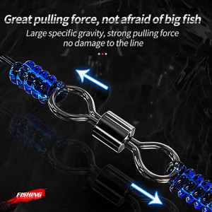 Hot <strong>Selling</strong> Strong Pull Rolling <strong>Swivel</strong> with Hook and Bearing Snap Connector Top Fishing Product for Snaps &amp; <strong>Swivels</strong> - Product Image 3
