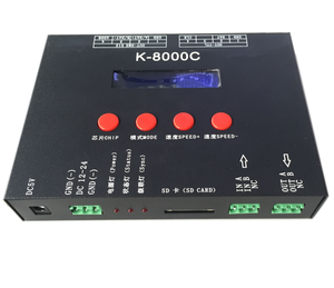 Программируемый RGB RGBW RGBIC RGBWIC светодиодный контроллер K-8000C SD карты 8 портов макс пикселей точка SPI сигнал Выход - Product Image 4