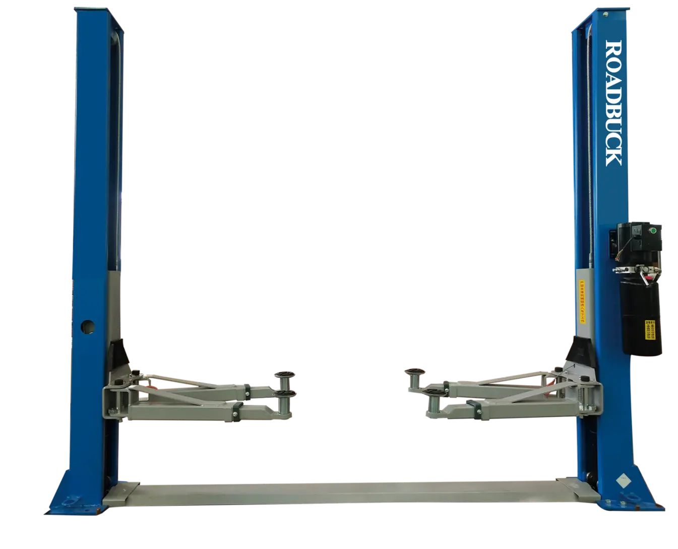 3500 kgs vehicle lift double manual release base plate two post lift