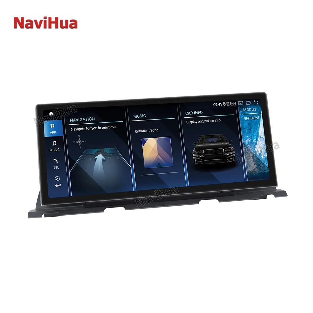 NaviHua新しいAndroidGPSナビゲーションカープレイシステムカーモニターアクセサリーアップグレードキットBMW6シリーズF06F12用自動DVDビデオ